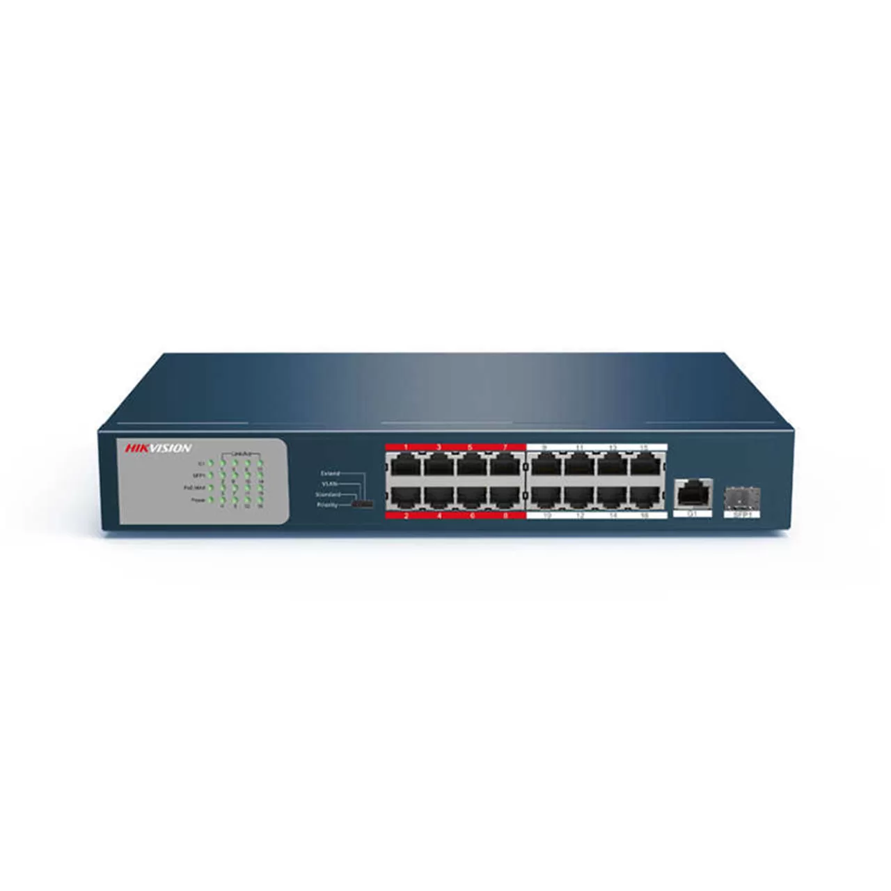 DS-3E0318P-E/M : Hikvision 16 Port POE Switch